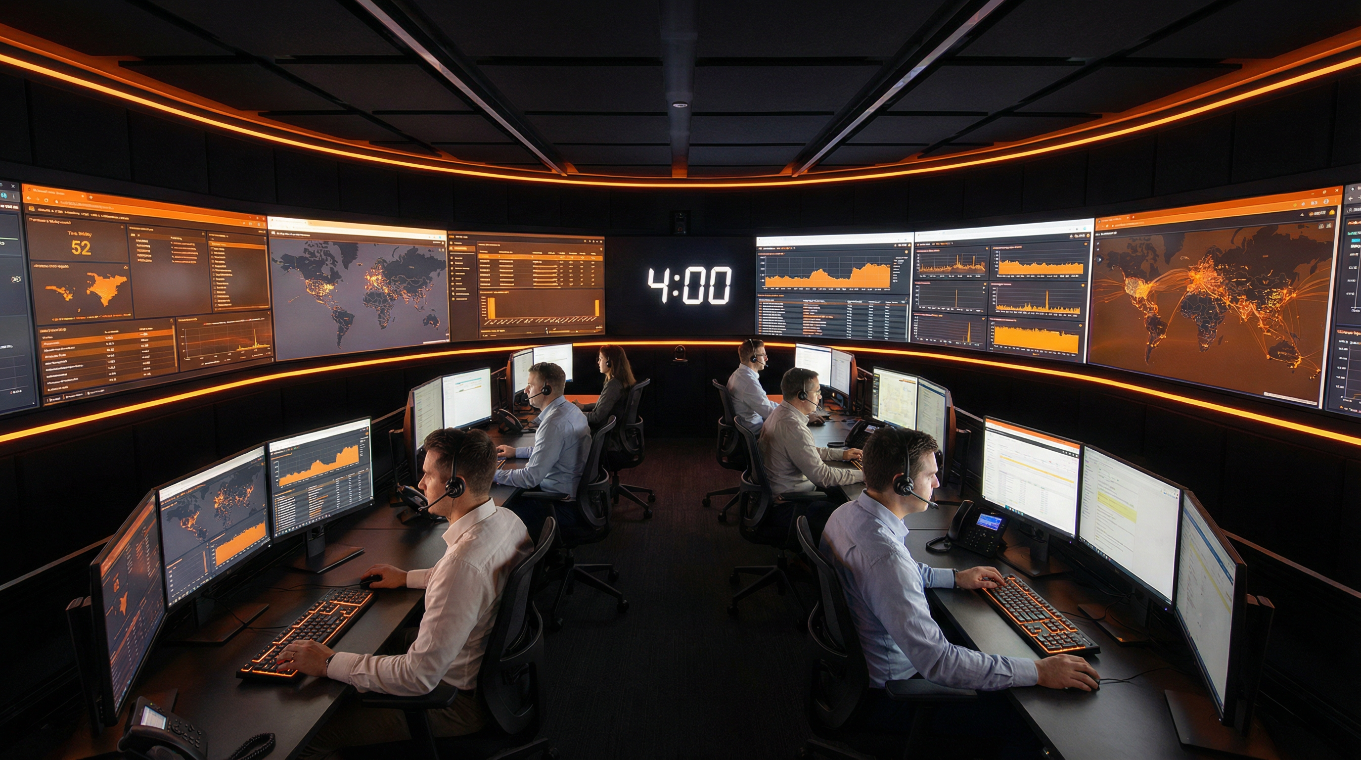 Centro de operações de rede com SLA de 4 horas